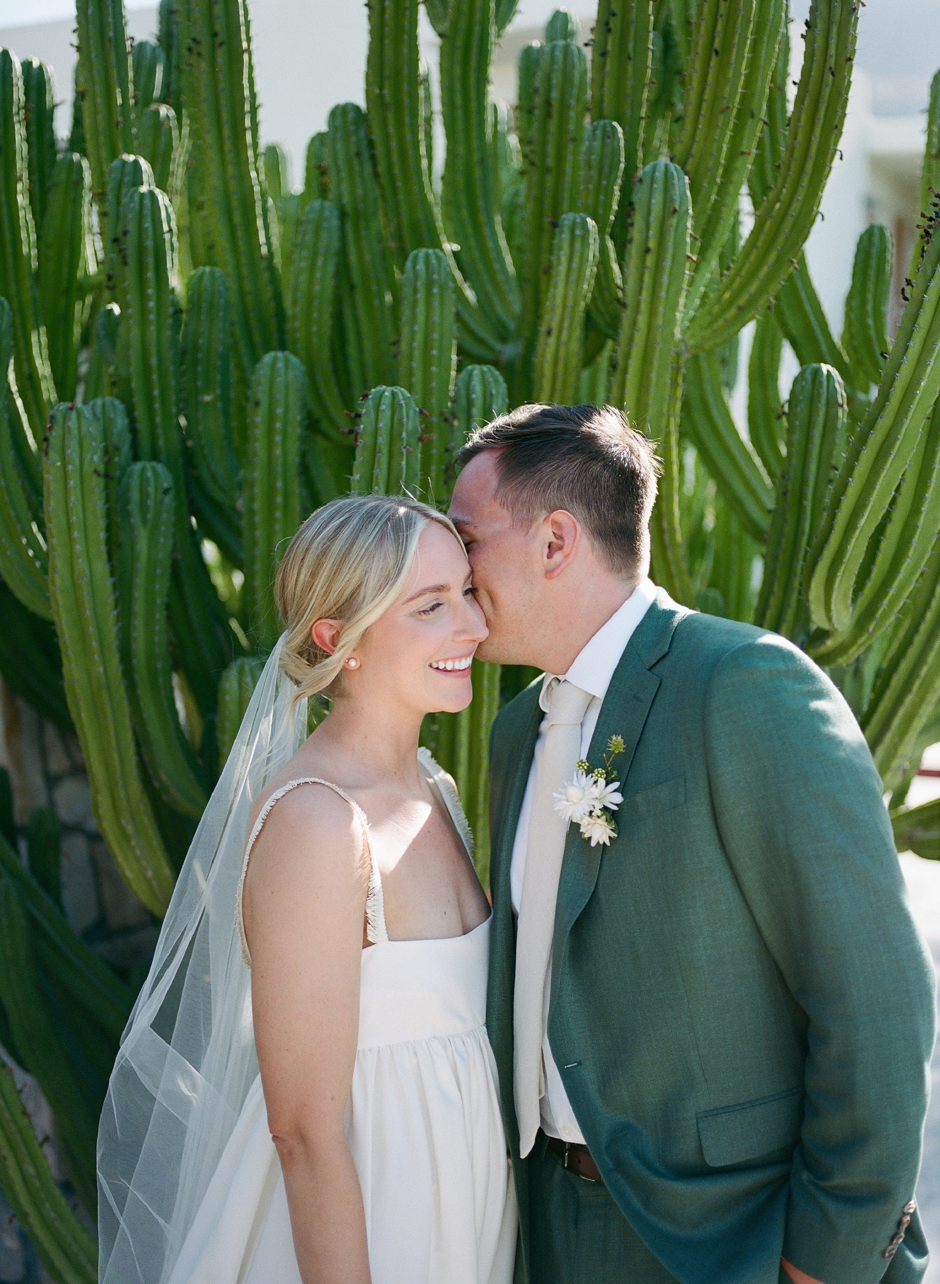 Bride and Groom Wedding Portraits at Ace Hotel Swim Club in Palm Springs California